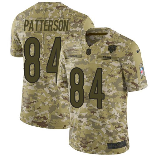 Nike Bears #84 Cordarrelle Patterson Camo Stitched NFL Limited 2018 Salute To Service Jersey - CBJ217