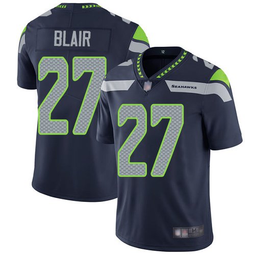 Nike Seahawks #27 Marquise Blair Steel Blue Team Color Stitched NFL Vapor Untouchable Limited Jersey