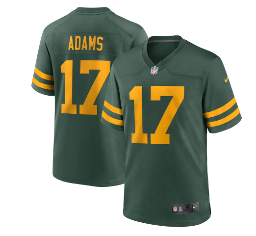 Green Green Bay Packers #17 Davante Adams 2021 Stitched Football Jersey - GBJ342