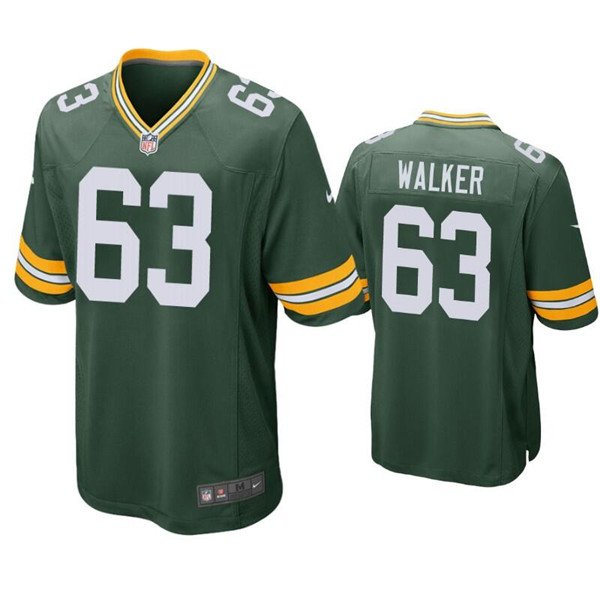 Green Green Bay Packers #63 Rasheed Walker Stitched Football Jersey - GBJ320