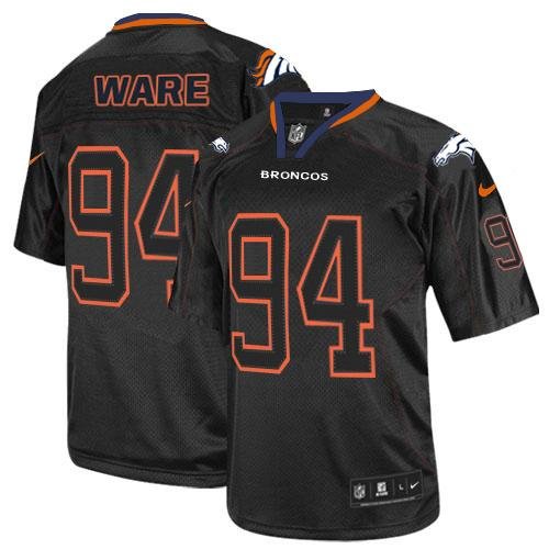 Nike Broncos #94 DeMarcus Ware Lights Out Black Stitched NFL Elite Jersey