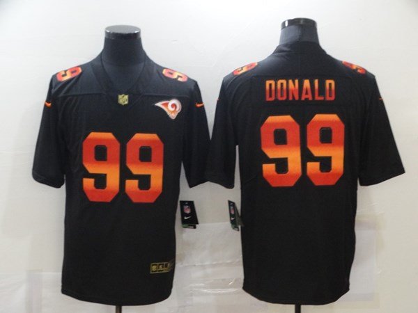 Los Angeles Rams #99 Aaron Donald 2020 Black Fashion Limited Stitched Jersey - LAR457