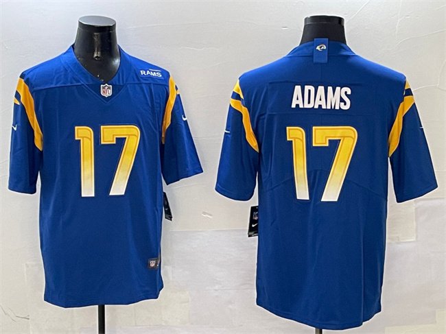 Blue Los Angeles Rams #17 Davante Adams 2024 Vapor Untouchable Stitched Football Jersey - LAR161