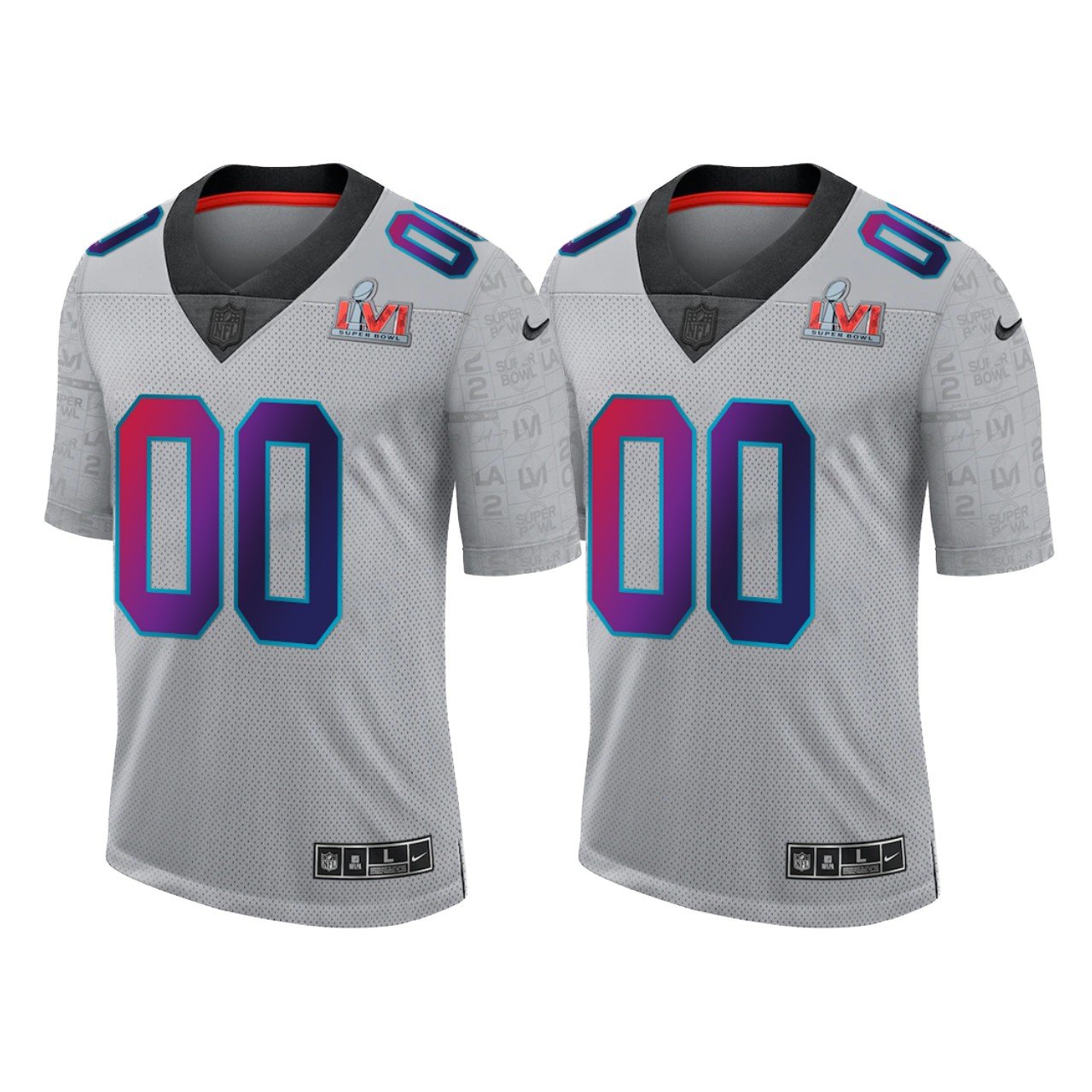 Grey Los Angeles Rams Active Player Custom 2022 Super Bowl LVI Limited Stitched Jersey - LAR551