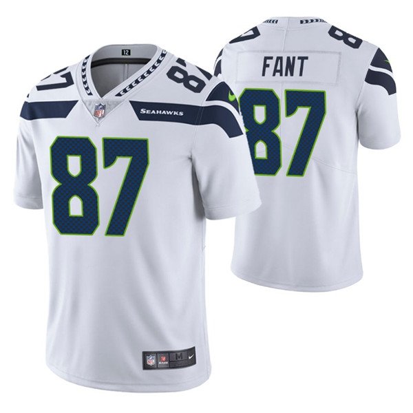 White Seattle Seahawks #87 Noah Fant Vapor Untouchable Limited Stitched Jersey