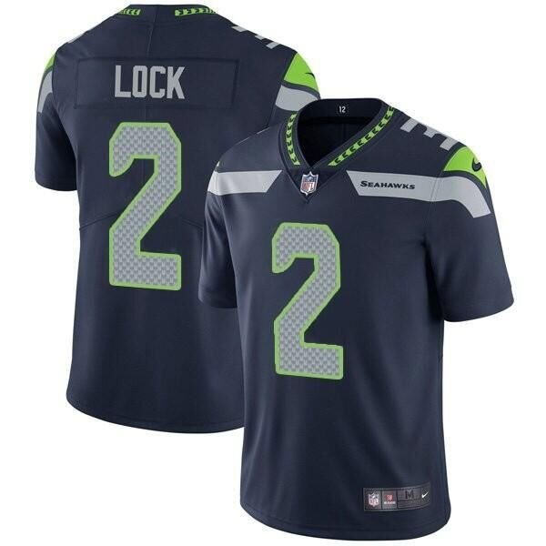 Navy Seattle Seahawks #2 Drew Lock Vapor Untouchable Limited Stitched Jersey