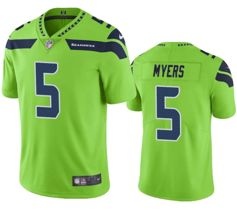 Green Seattle Seahawks #5 Jason Myers Vapor Untouchable Limited Stitched Jersey