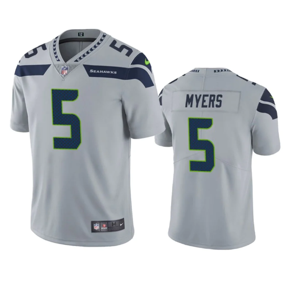 Grey Seattle Seahawks #5 Jason Myers Vapor Untouchable Limited Stitched Jersey