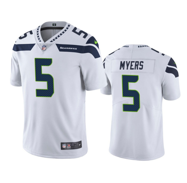 White Seattle Seahawks #5 Jason Myers Vapor Untouchable Limited Stitched Jersey