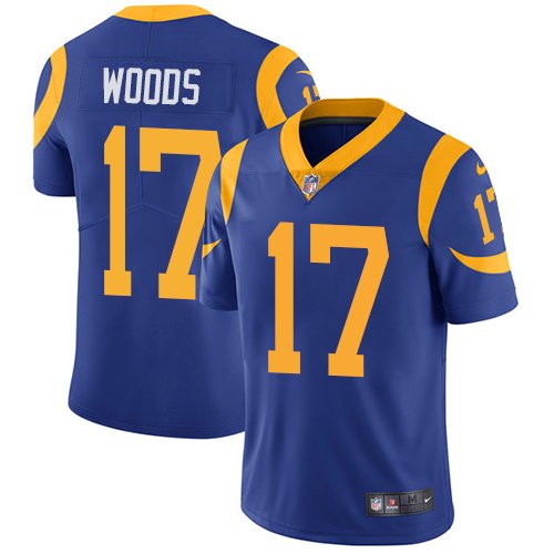 Nike Rams #17 Robert Woods Royal Blue Alternate Stitched NFL Vapor Untouchable Limited Jersey - LAR424