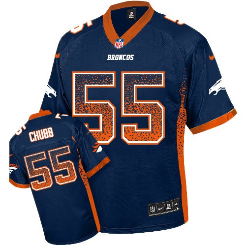 Nike Broncos #55 Bradley Chubb Navy Blue Alternate Stitched NFL Elite Drift Fashion Jersey