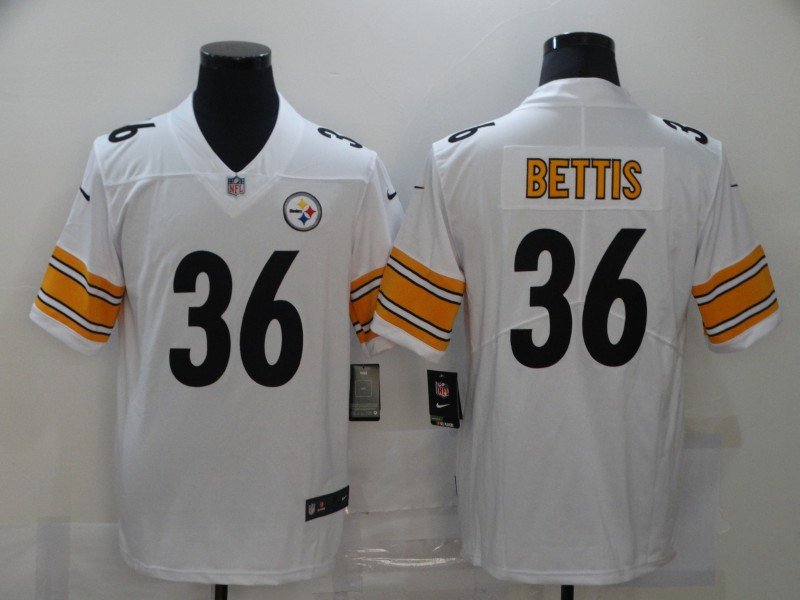 White Pittsburgh Steelers #36 Jerome Bettis Vapor Stitched Jersey - PSJ659