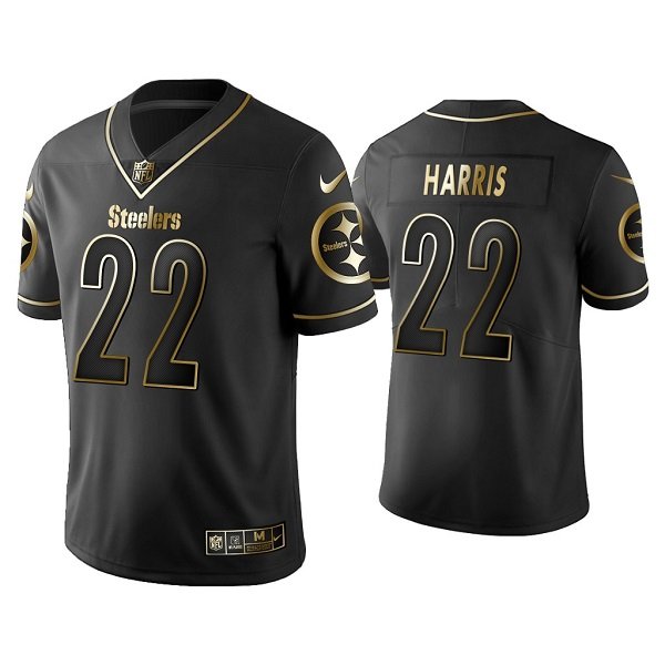 Black Golden Edition Pittsburgh Steelers #22 Najee Harris NFL Jersey - PSJ341