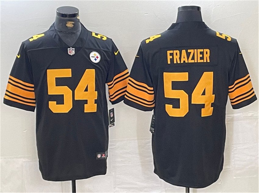 Black Pittsburgh Steelers #54 Zach Frazier Color Rush Untouchable Limited Stitched Jersey - PSJ698
