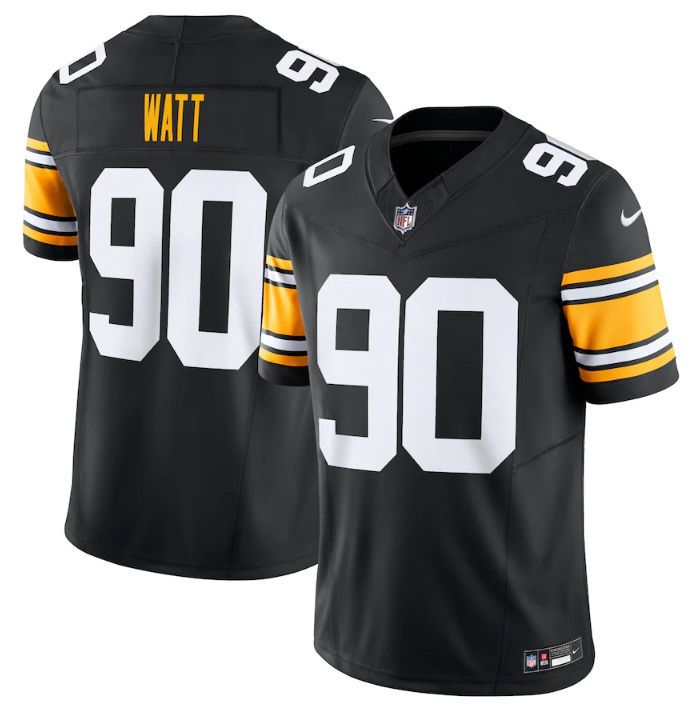 Black Pittsburgh Steelers #90 T.J. Watt 2023 F.U.S.E. Vapor Untouchable Limited Jersey - PSJ630