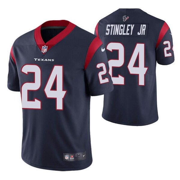 Navy Houston Texans #24 Derek Stingley Jr. Vapor Untouchable Limited Stitched Jersey - HTJ10