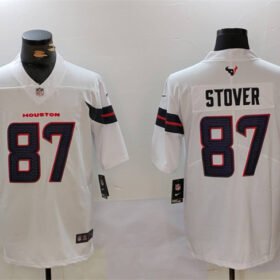 White Houston Texans #87 Cade Stover Vapor Untouchable Stitched Football Jersey - HTJ339
