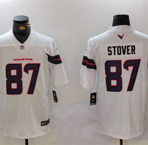 White Houston Texans #87 Cade Stover Vapor Untouchable Stitched Football Jersey - HTJ339