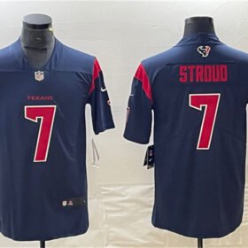 Navy Houston Texans #7 C.J. Stroud Color Rush Vapor Untouchable Stitched Football Jersey - HTJ68
