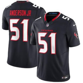 Navy Houston Texans #51 Will Anderson Jr. 2024 Vapor F.U.S.E. Limited Stitched Jersey - HTJ56