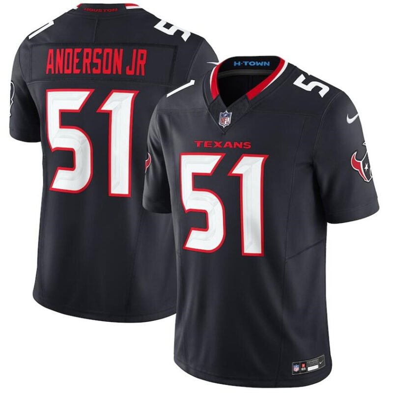 Navy Houston Texans #51 Will Anderson Jr. 2024 Vapor F.U.S.E. Limited Stitched Jersey - HTJ56