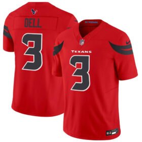 Red Houston Texans Active Player Custom  2024 Alternate Vapor F.U.S.E. Limited Stitched Jersey - HTJ117