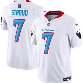 White Houston Texans Active Player Custom 2024 F.U.S.E. Limited Stitched Jersey - HTJ344