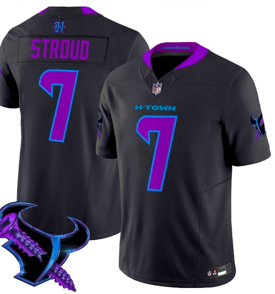 Black Houston Texans #7 C.J. Stroud F.U.S.E. 2025 2025 DJ SCREW Vapor Limited Stitched Football Jersey - HTJ49