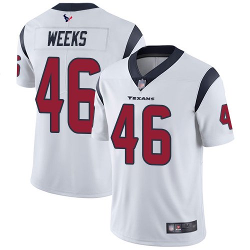 Nike Texans #46 Jon Weeks White Stitched NFL Vapor Untouchable Limited Jersey - HTJ337