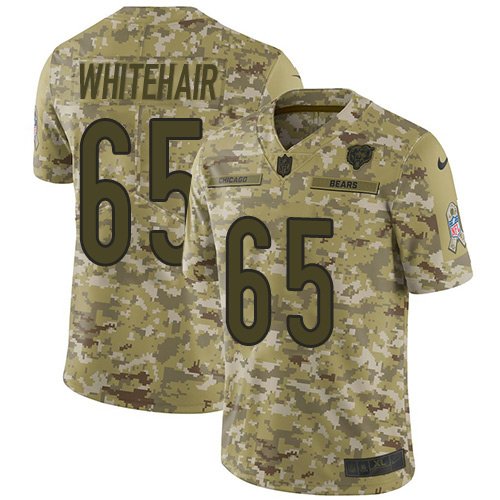Nike Bears #65 Cody Whitehair Camo Stitched NFL Limited 2018 Salute To Service Jersey - CBJ484