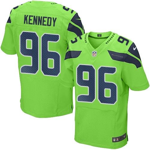 Nike Seahawks #96 Cortez Kennedy Green Stitched NFL Elite Rush Jersey