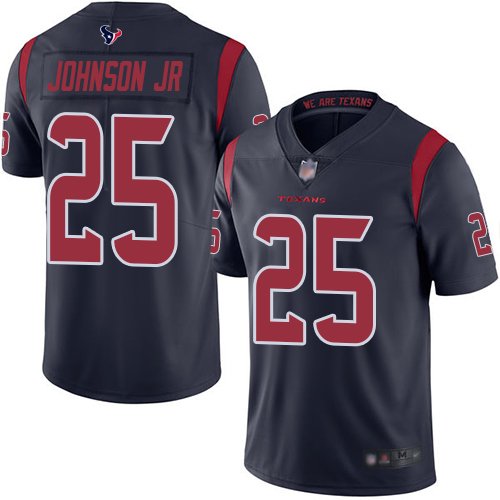 Nike Texans #25 Duke Johnson Jr Navy Blue Stitched NFL Limited Rush Jersey - HTJ85