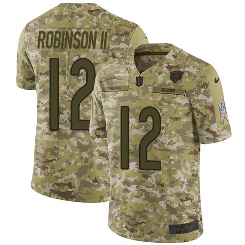Nike Bears #12 Allen Robinson II Camo Stitched NFL Limited 2018 Salute To Service Jersey - CBJ284