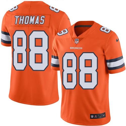 Orange Denver Broncos #88 Demaryius Thomas Stitched Limited Color Rush Jersey