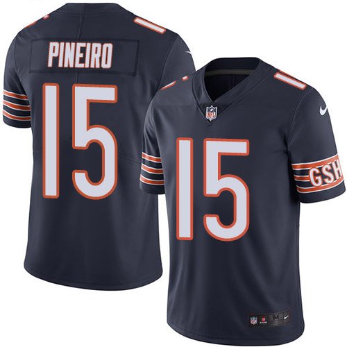 Nike Bears #15 Eddy Pineiro Navy Blue Team Color Stitched NFL Vapor Untouchable Limited Jersey - CBJ126