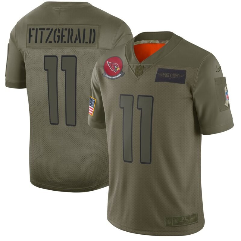 Nike Cardinals #11 Larry Fitzgerald Camo Stitched NFL Limited 2019 Salute To Service Jersey - ACJ352