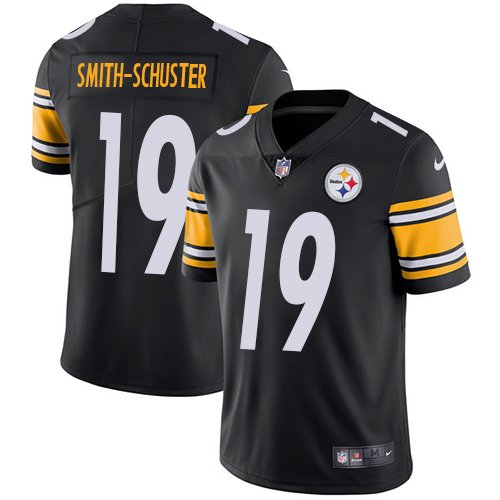 Nike Steelers #19 JuJu Smith-Schuster Black Team Color Stitched NFL Vapor Untouchable Limited Jersey - PSJ345