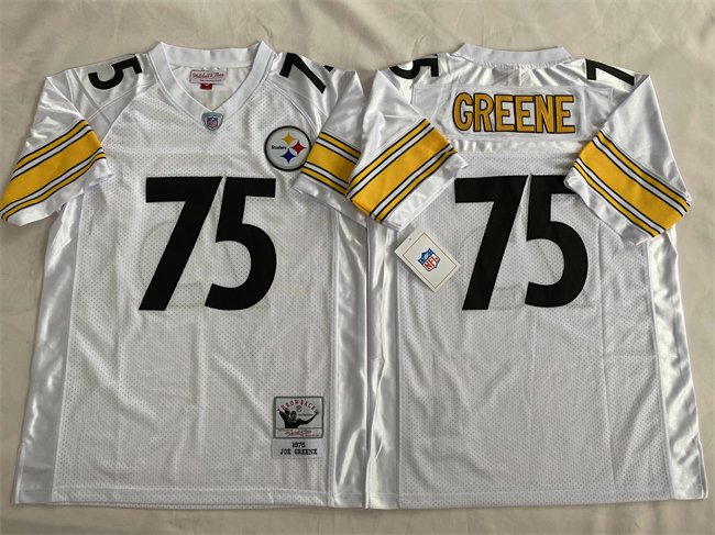 White Pittsburgh Steelers #75 Joe Greene Stitched Football Jersey - PSJ709