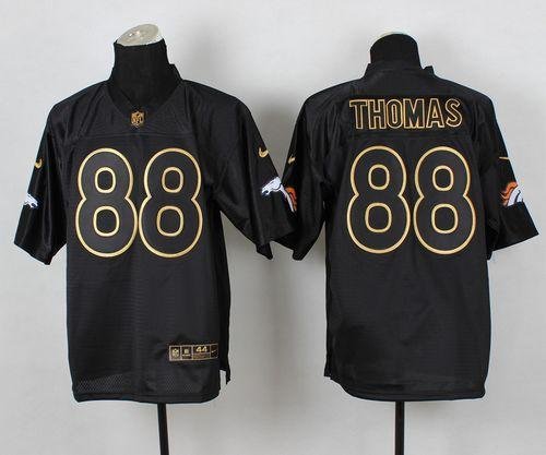 Nike Broncos #88 Demaryius Thomas Black Gold No. Fashion Stitched NFL Elite Jersey