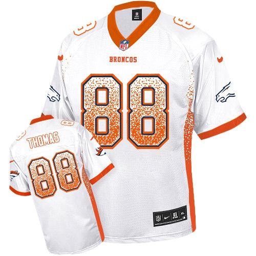 Nike Broncos #88 Demaryius Thomas White Stitched NFL Elite Drift Fashion Jersey