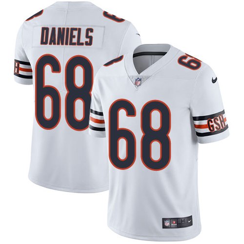 Nike Bears #68 James Daniels White Stitched NFL Vapor Untouchable Limited Jersey - CBJ411