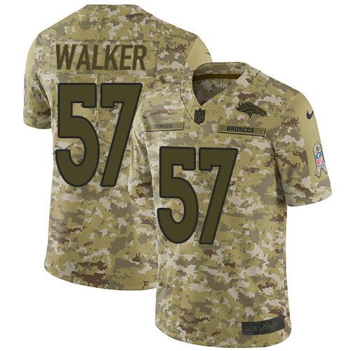 Nike Broncos #57 Demarcus Walker Camo Stitched NFL Limited 2018 Salute To Service Jersey