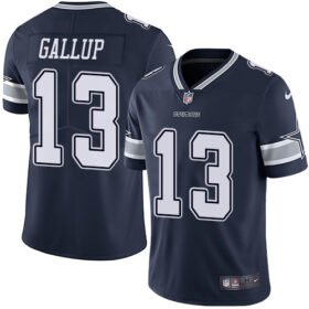 Nike Cowboys #13 Michael Gallup Navy Blue Team Color Stitched NFL Vapor Untouchable Limited Jersey - DLC137