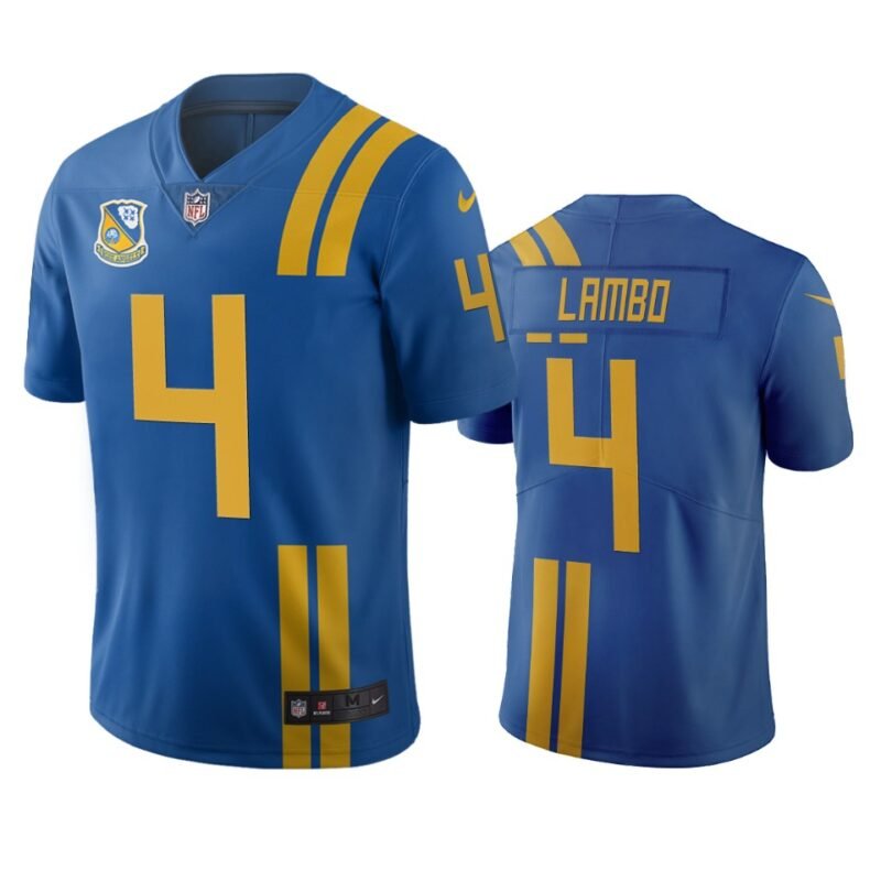 Jacksonville Jaguars #4 Josh Lambo Royal Vapor Limited City Edition NFL Jersey - JVG174