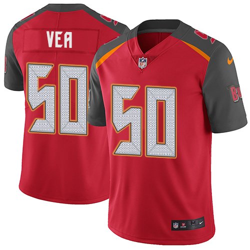 Nike Buccaneers #50 Vita Vea Red Team Color Stitched NFL Vapor Untouchable Limited Jersey - TBB32