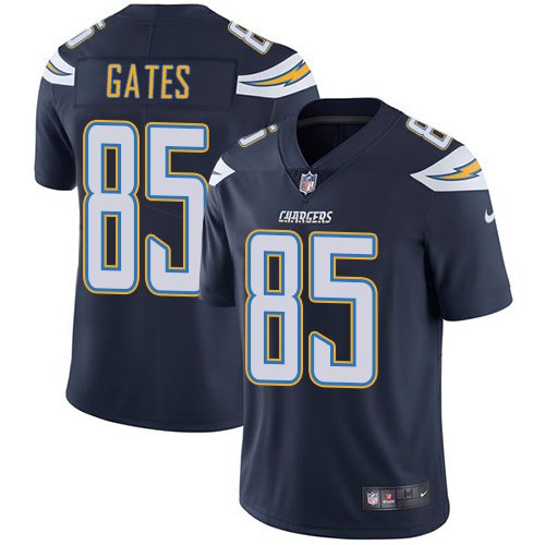 Nike Chargers #85 Antonio Gates Navy Blue Team Color Stitched NFL Vapor Untouchable Limited Jersey - LCJ62