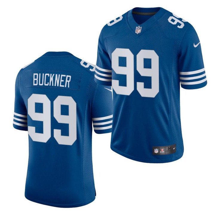 Blue Indianapolis Colts #99 Deforest Buckner Vapor Limited Stitched Football Jersey - IDC250