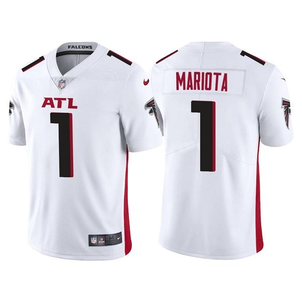 White Atlanta Falcons #1 Marcus Mariota Vapor Untouchable Limited Stitched Jersey - AFJ02