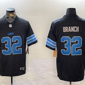 Black Detroit Lions #32 Brian Branch 2024 F.U.S.E. 2nd Alternate Vapor Limited Stitched Jersey - DTL264