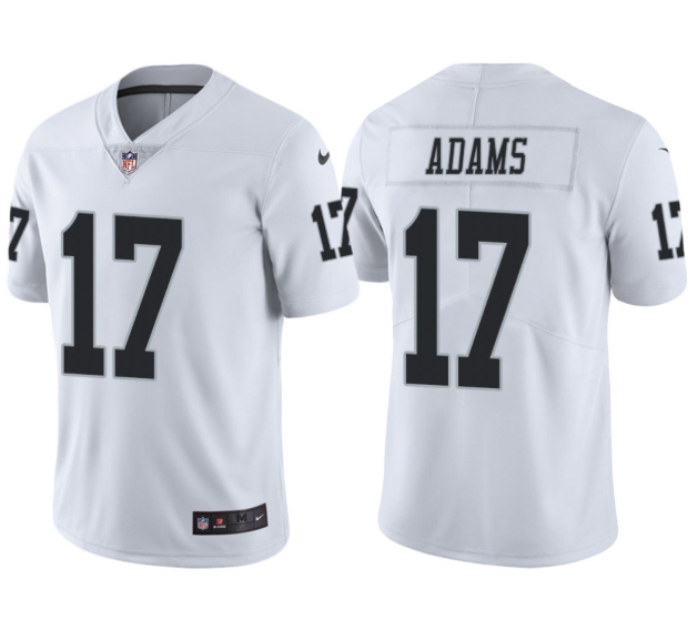 White  Las Vegas Raiders #17 Davante Adams Vapor Limited Stitched Jersey - LVR200